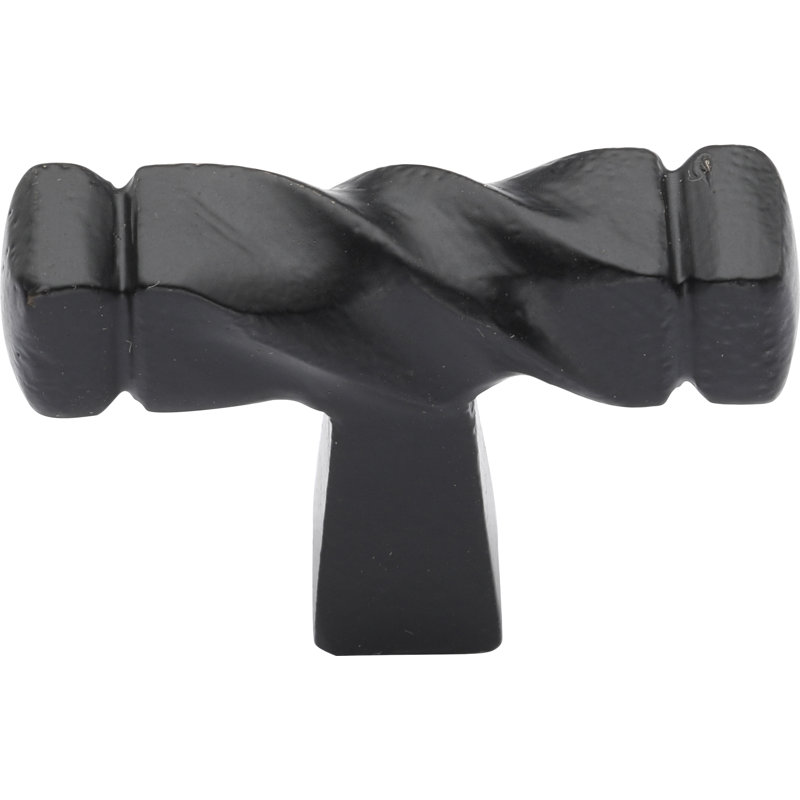 Bouton d'armoire Twist Stick, Noir mat
