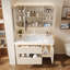 Cream-style smart bathroom cabinet