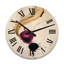 Horloge murale en bois massif Anaelise-2061605745
