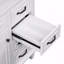 Meuble-lavabo 36 po avec comptoir en céramique, structure en bois massif, armoire en MDF et peuplier, tiroirs rabattables, tablette réglable et poignées en alliage de zinc-1007522767