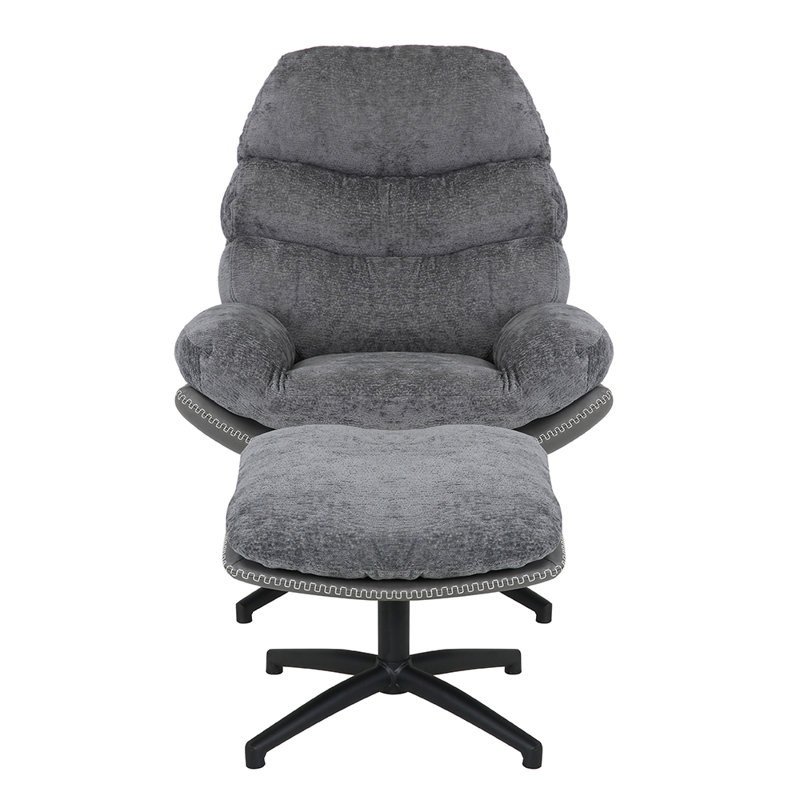Boun 93cm Wide Tufted Polyester, Grey