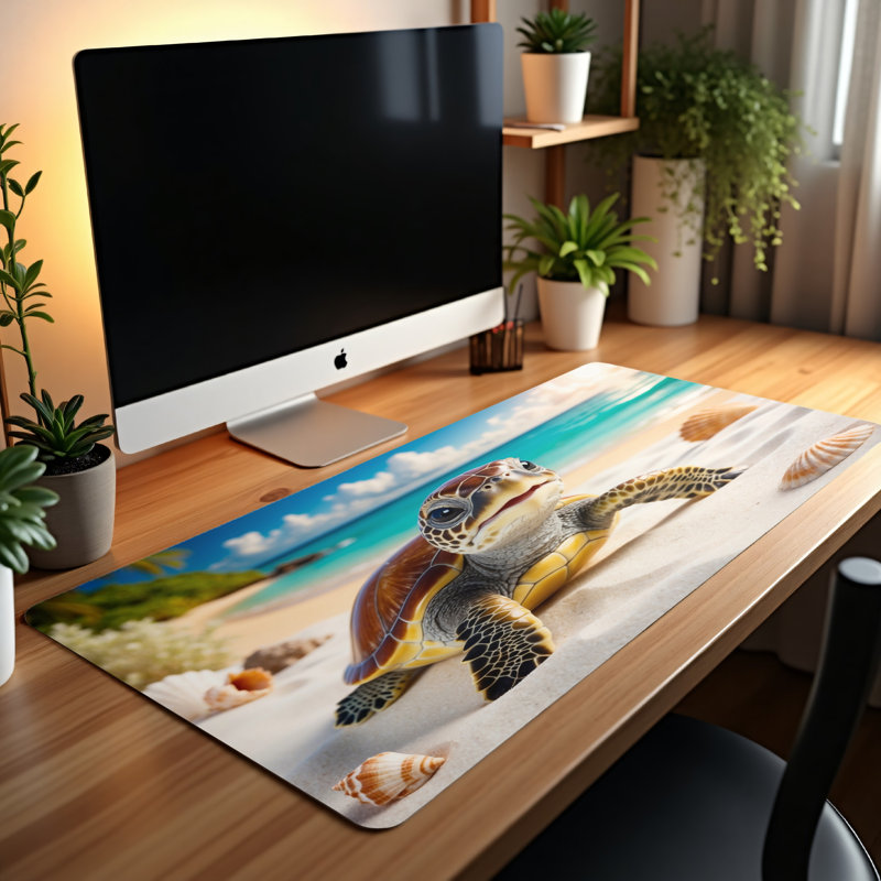 Polyester Desk Pad, 14.4x12.1