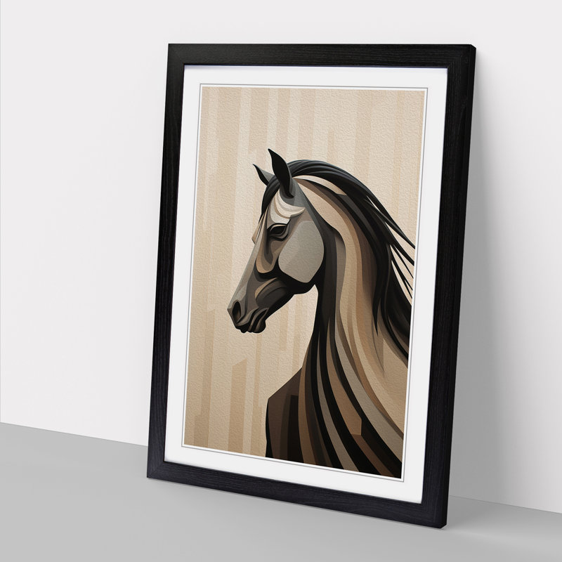 Horse Minimalism No.2 - Framed Print