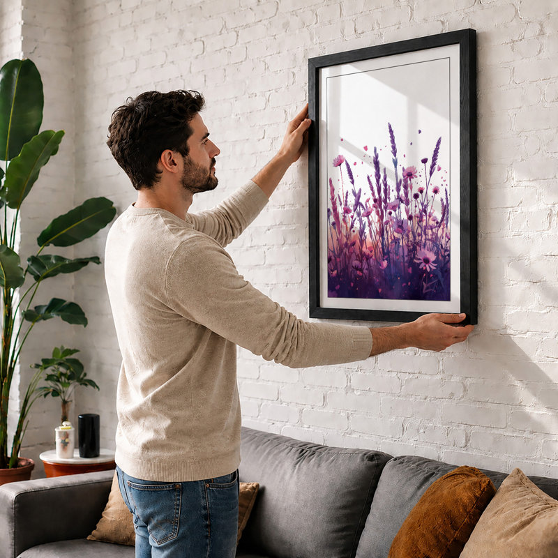 Lavender Twilight Botanical - Print, Unframed, A3 - 42.0 x 29.7 cm