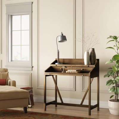Brileigh Solid Wood Writing Desk