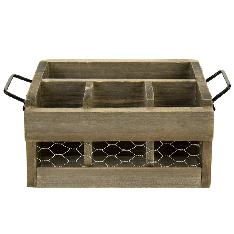 Wood Flatware Caddy