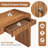 Floret 54.3" Fluted Design Console Table With Curved Edge-1271794877