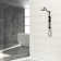 Matte Black Shower System With 5 Function Hand & 26.3" Slide Bar. 10 Inch . Wall Mount, Easy Install. Rain, Massage, Bubbly Modes. Includes Components. Clean Nozzle. No Valve Trim Kit Included In