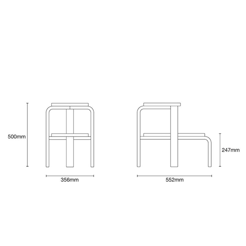Altura 2 - Step Accent Ladder, Black