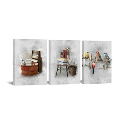 3 Piece Wrapped Canvas Set