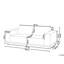 Booragoon 186cm Wide Metal Patio Sofa-1498295334