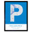 Philadelphia Pennsylvania United States City Map Blue - Single Picture Frame Typography