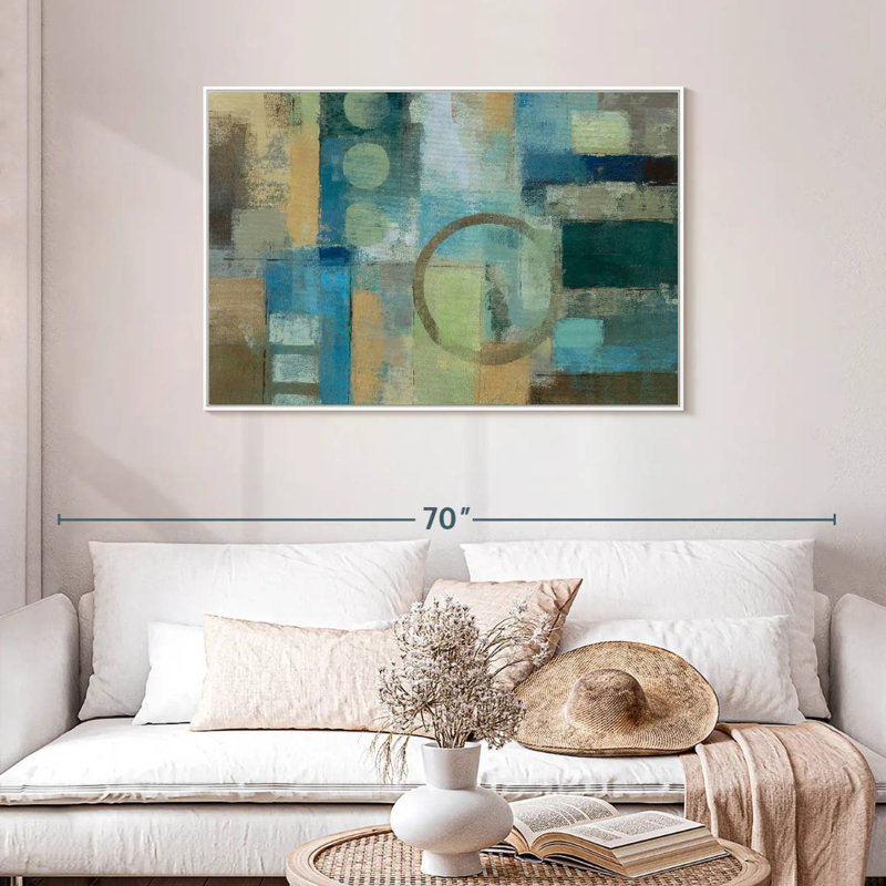 Point focal, Cadre flottant blanc, 43 po x 29 po