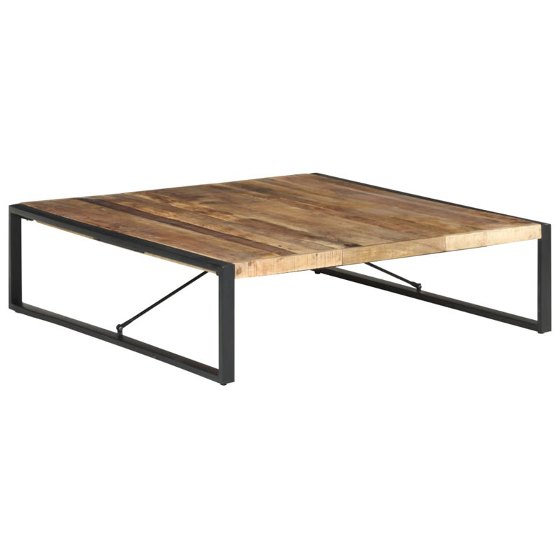 Frame Single Coffee Table, Black, 15.7" H x 55.1" W x 55.1" D
