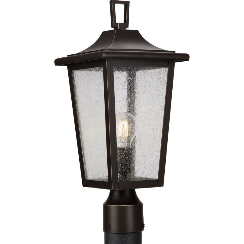 Coulver Seeded Post Light Lantern, Antique Bronze