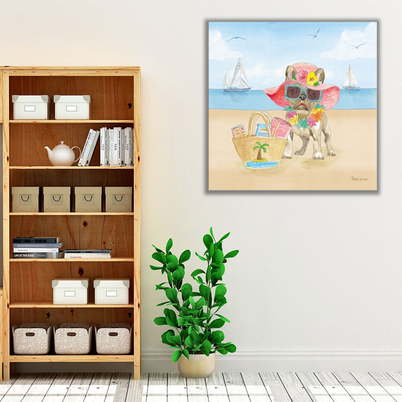 «Summer Paws IV», reproduction d'art sur toile, H 16 po x l 16 po
