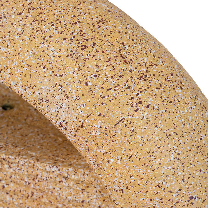Cement Round Water Fountain - 21.7" x 21.7" x 34.3" - Cream
