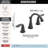 Lahara Widespread Bathroom Faucet 3 Hole, 2-handle Bathroom Sink Faucet with Drain Assembly-9741377