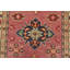 Tapis de style tribal en laine rose noué à la main 2 pi 11 po x 9 pi 10 po Kazak
