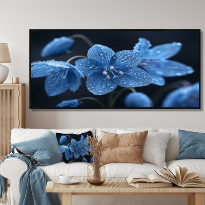 Blue Grey Frozen Tears Snowdrop - Snowdrops Wall Art Print