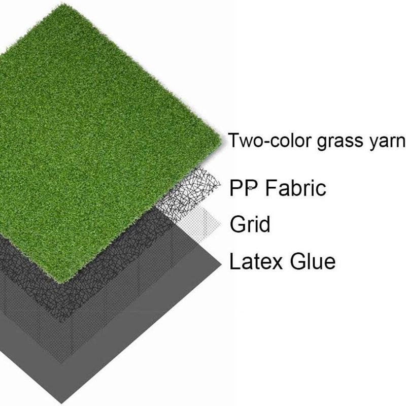 Golf mettant des tapis et des rouleaux de gazon artificiel vert sur mesure, 11 pi x 56 pi