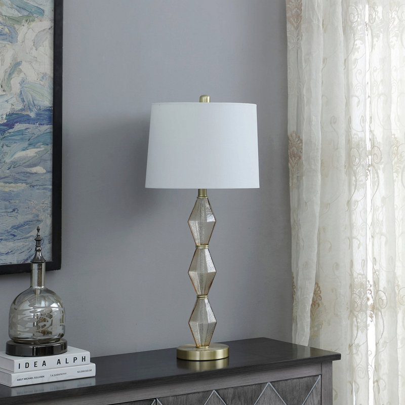 Lampe de table 29,5 "In Emil Moderne, Or brossé