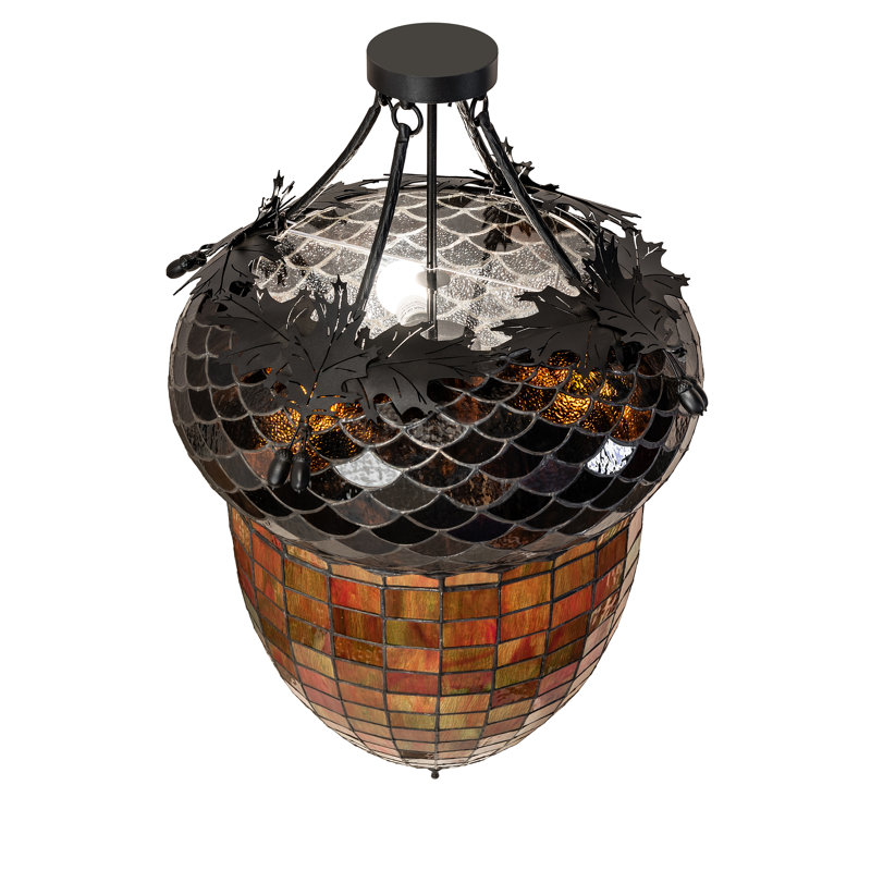 3 - Light Semi Flush Mount