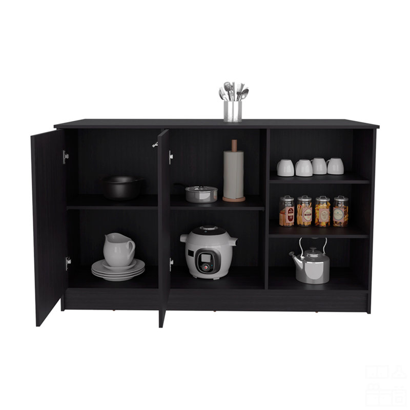 Îlot de cuisine, Noir