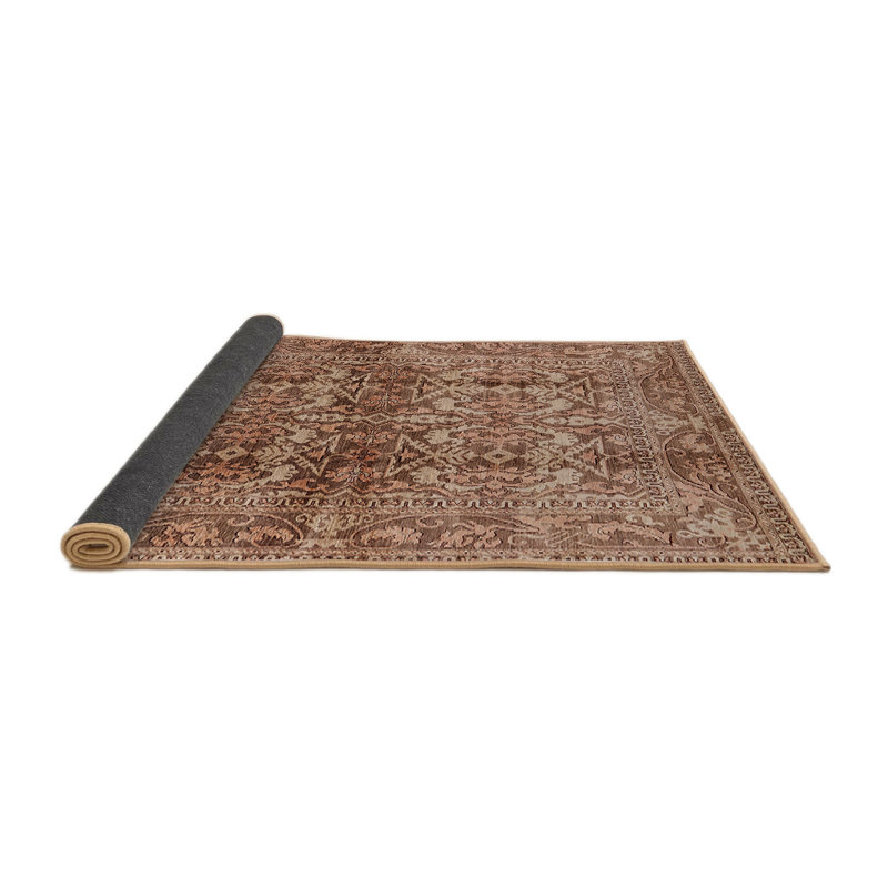 Tapis oriental rouge / beige, Rond 4 pi