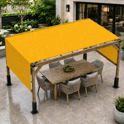 Colourtree Waterproof Pergola Cover Shade with Stainless Steel Weighted Rods and Grommets