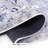 Foldable Runner Rug 2'6''x10', Non-slip Stain For Bedroom, Dining Room, Kitchen - Blue/cream Area Office