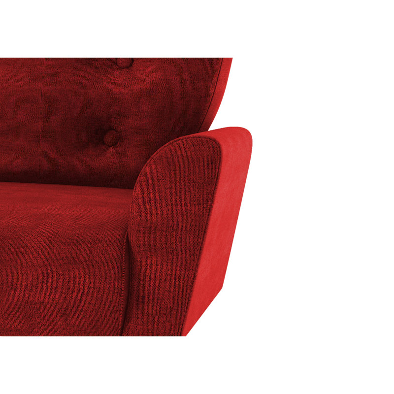 Avalon Upholstered Armchair, Red