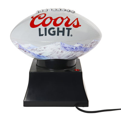 Coors Light Hot Air Popcorn Maker, Football Shaped Air Popper with Serving Bowl