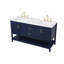 Ensemble de meuble-lavabo double l 60 po x P 22 po x H 34 po Scottsbluff-1101707829