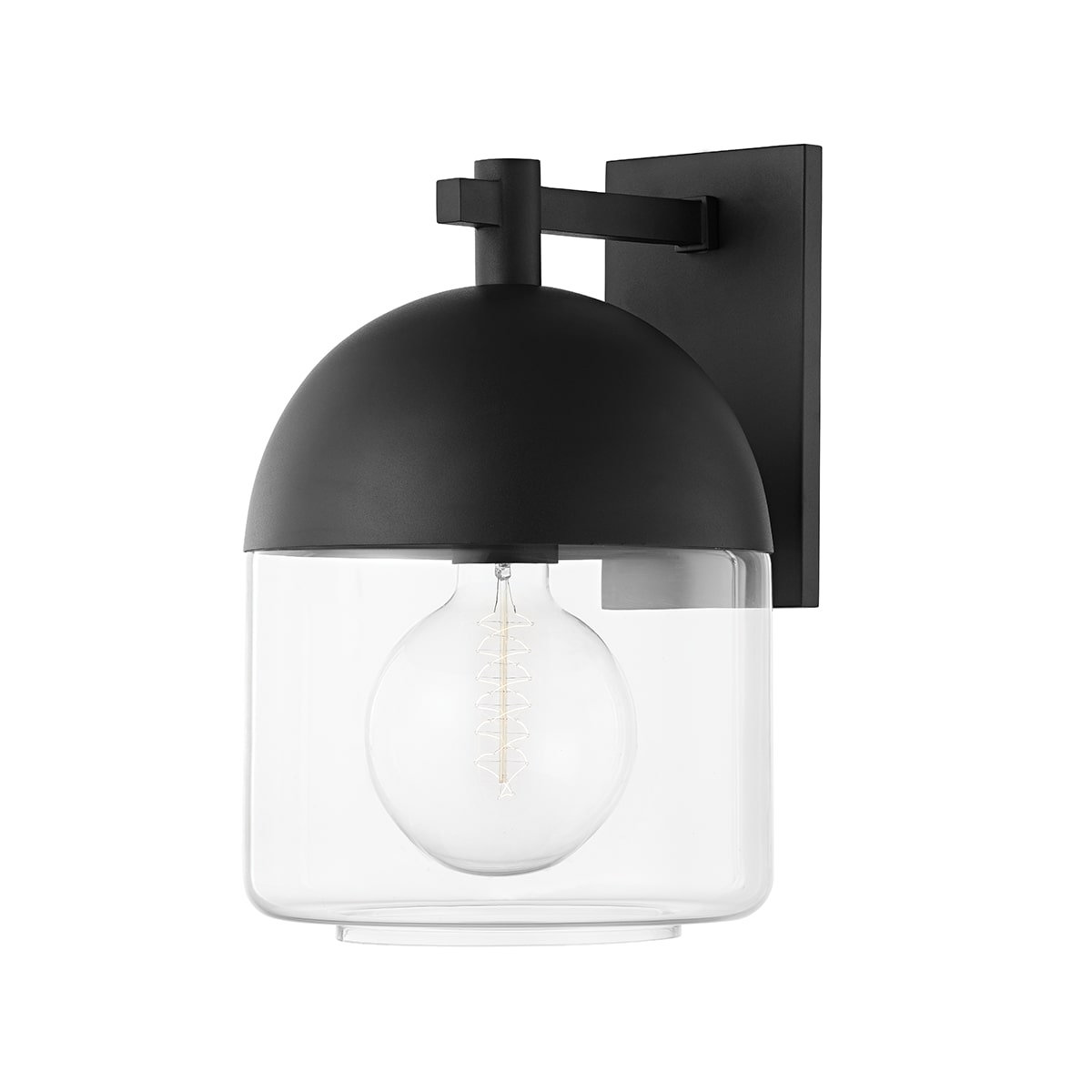 1-Light Outdoor Armed Sconce, 15" H x 9.5" W x 11" D