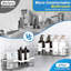 Ensemble de 5 boîtes de douche, organisateur de douche adhésif pour le rangement de la salle de bain et la maison, sans perçage, grande capacité, organisateur de salle de bain en acier inoxydable antirouille, tablettes de douche pour la douche intérieure - plus grand-122477016