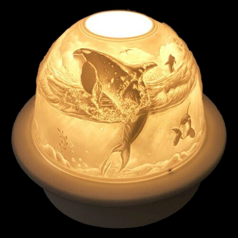 Photophore de table en porcelaine 4 po