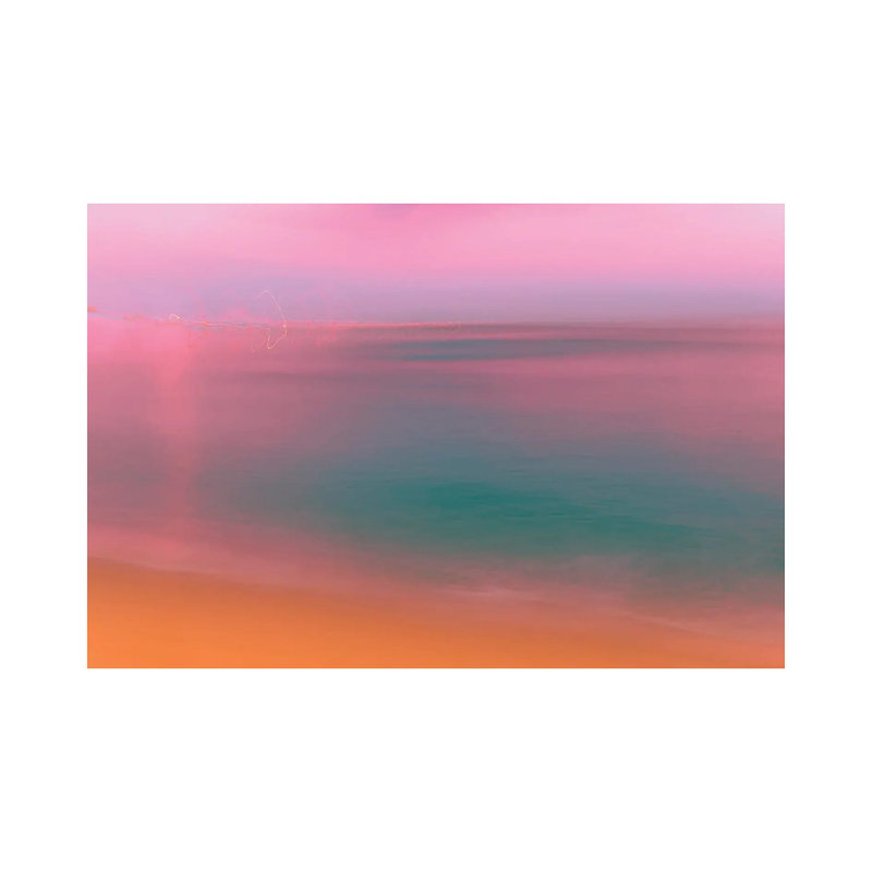 Slow Motion Sunset by Beli - Wrapped Canvas Painting, 20.32 cm H x 30.48 cm W