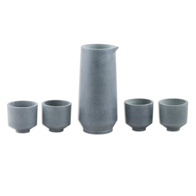 Ceramic 5 - Piece Wine Decanter Set