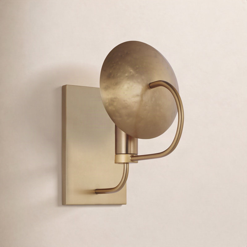Whare Armed Sconce, Burnished Brass