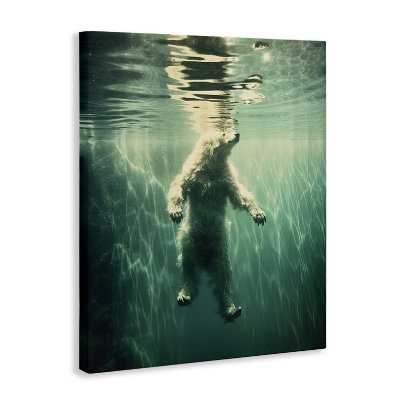Toile flottante sous-marine flottante, design par Decent Exposures, H 40 po x l 30 po