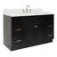 Meuble-lavabo sur pied simple 54 po avec plateau en quartz Hamlet-94003795