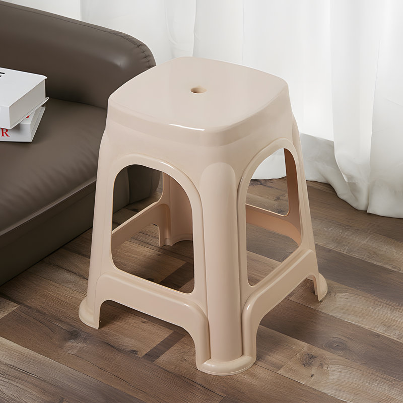 Tabourets de classe empilables, chaise de professeur en plastique, tabourets décoratifs de sièges flexibles d'intérieur et d'extérieur, chaises de classe rondes pour l'école de bureau à domicile (2 pièces rose, 2 pièces bleu clair, 2 pièces kaki)