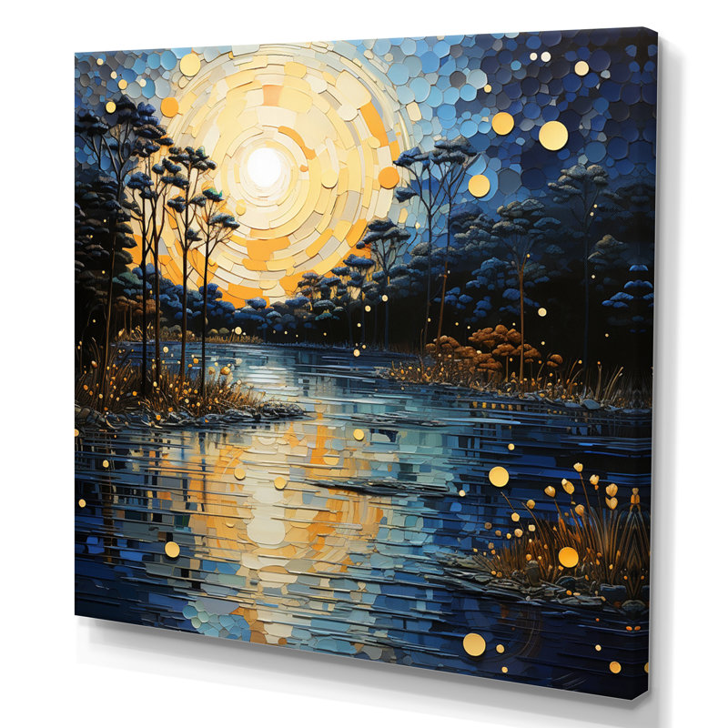 «Blue River Reflections of Serenity III», reproduction sur toile, H 24 po x l 24 po x P 1 po, Toile tendue