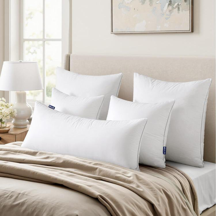 Pillow Inserts (Set Of 2) -Throw Pillows For Couch Sofa With 100% Cotton Covers