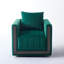 Fauteuil demi-tonneau pivotant rembourré-171434950