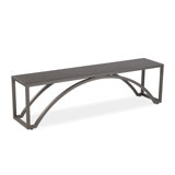 Montauk Metal Bench, Taupe