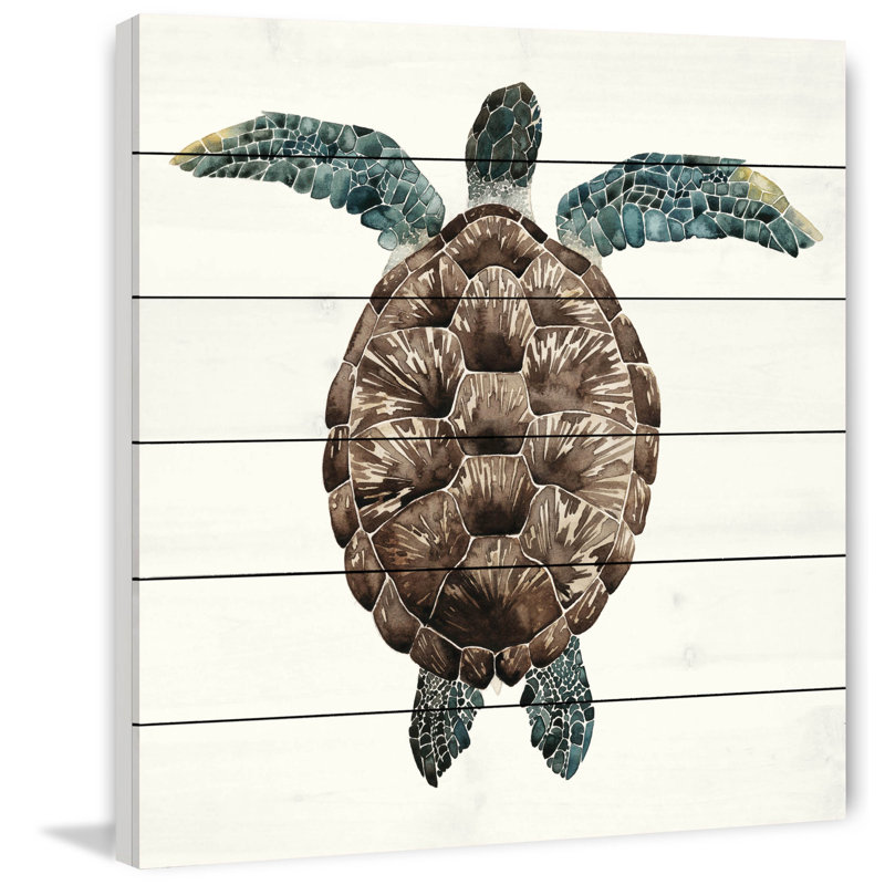 Mosaic Turtle I 1 Piece Wall Art, 61 cm H x 61 cm W x 4 cm D