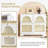 Mid-Century Narrow Design Tipping Bucket Shoe Cabinet With 4 Flip Drawers, Elegant Entryway Shoe Organizer With 4 Rattan Doors, Freestanding Shoe Rack With 2 Silvery Hooks For Hallway, White, 42.1"W-1733594438
