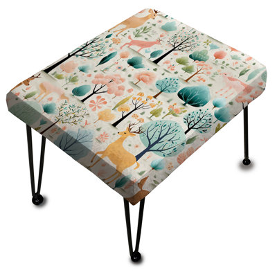 Lalelei - Repose-pieds rectangulaire avec imprimé animal